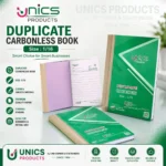 UNICS Duplicate Carbonless Book (Compact 1/16 Size)