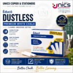 Educo Dustless Premium White Chalk