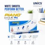 PIANO c.l.i.c.k Sky Ball Point Pen - Pack of 10