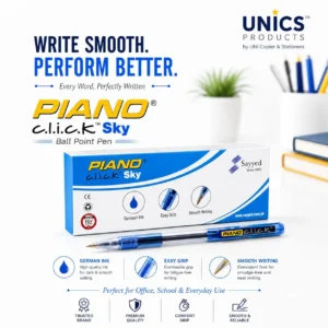 PIANO c.l.i.c.k Sky Ball Point Pen - Pack of 10