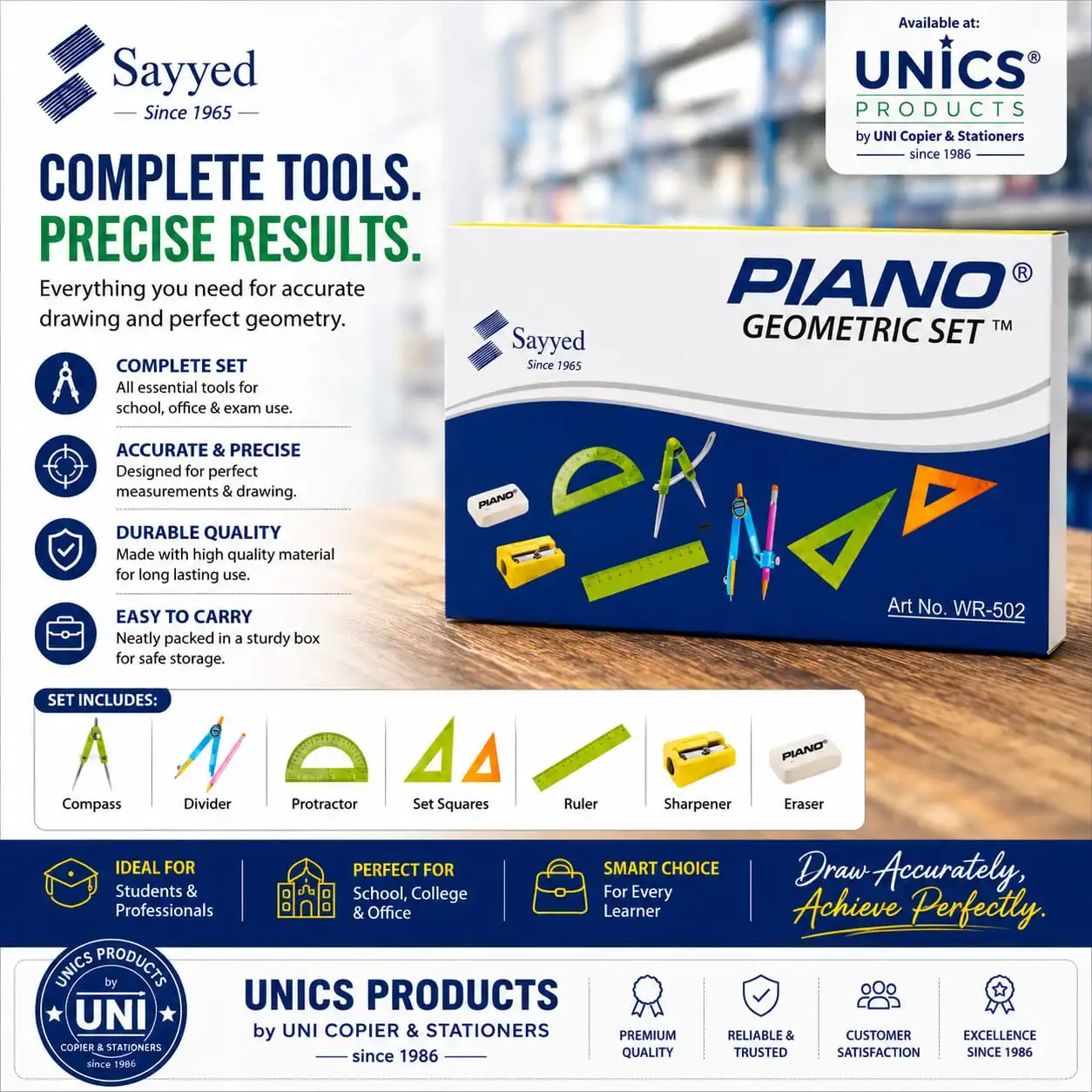 Piano Geometric Set
