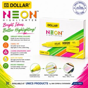 Dollar Neon Highlighter – Round Shape