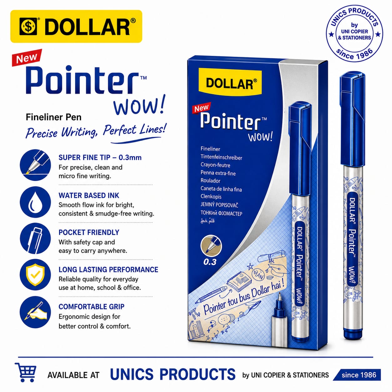 Dollar Pointer WOW! Fineliner Pen