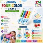 Educational Four Color Game with Gear