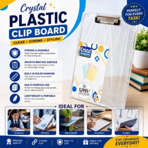 Crystal Plastic Clip Board