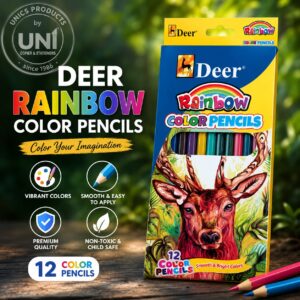 Deer Rainbow Color Pencils (Full Size)