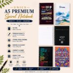 UNICS A5 Premium Spiral Notebook