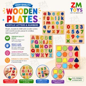 High Quality Wooden Plates – Acrylic Letters & Numbers