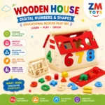 Wooden House Digital Numbers & Shapes