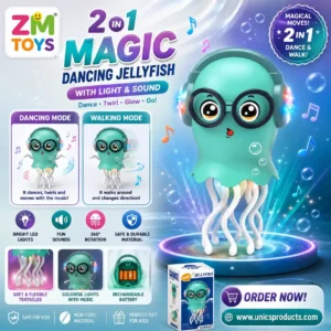 2 in 1 Magic Dancing Jellyfish With Light & Sound