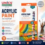 Keep Smiling Acrylic Paint Set – 12 Vibrant Colors