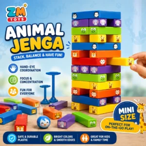 Animal Jenga Game Plastic edition
