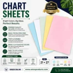 Chart Sheets – Size: 21 × 27 Inches - 120 GSM