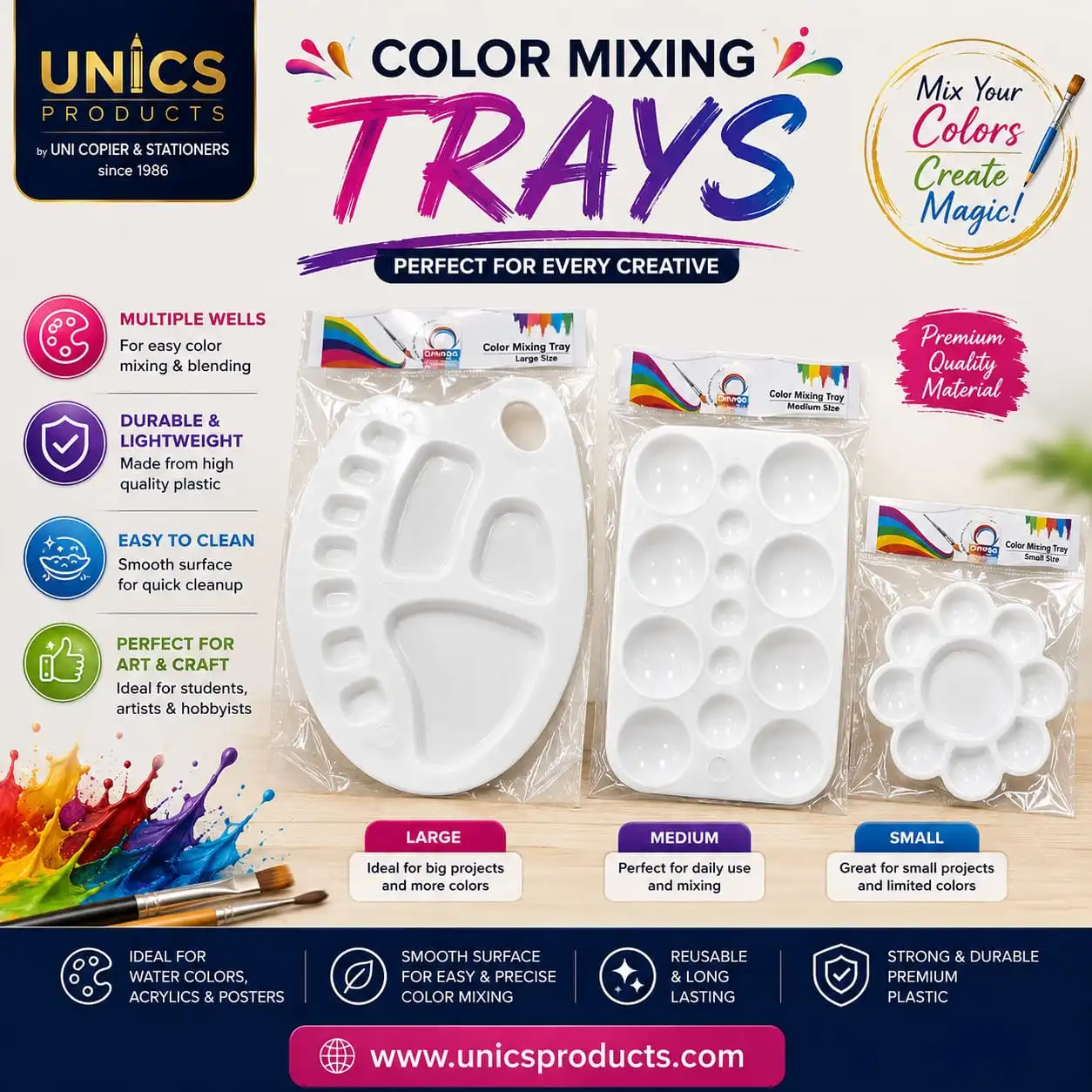 Color Mixing Tray