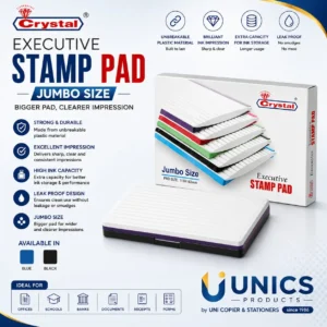 Crystal Executive Stamp Pad – Jumbo Size