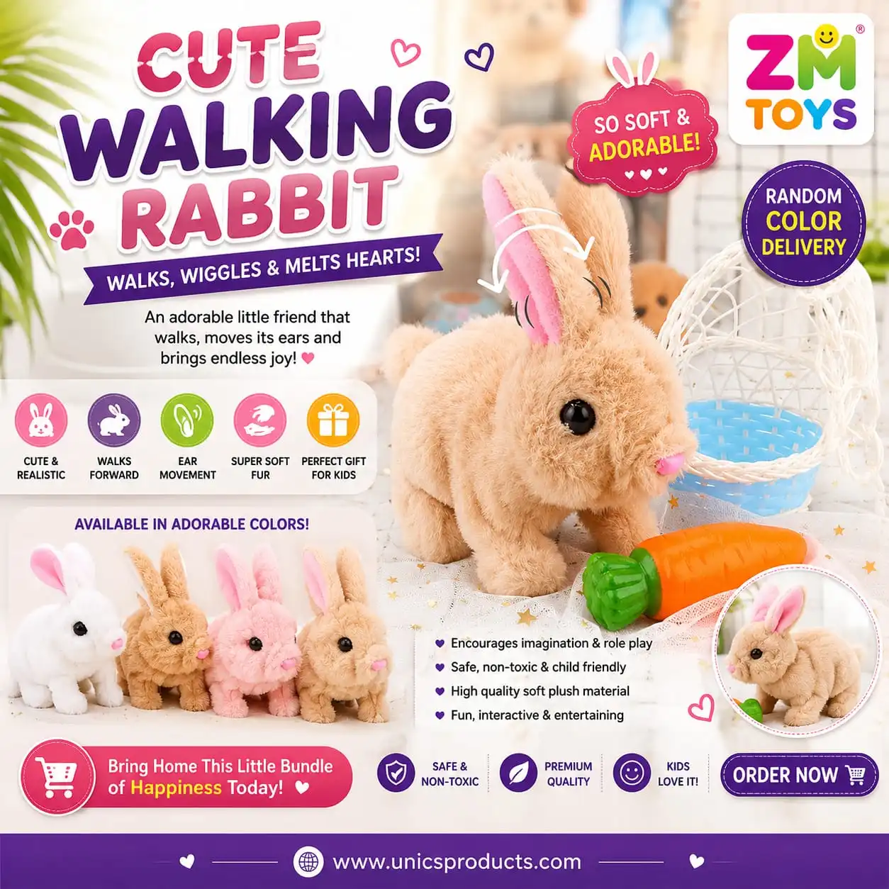Cute Walking Rabbit