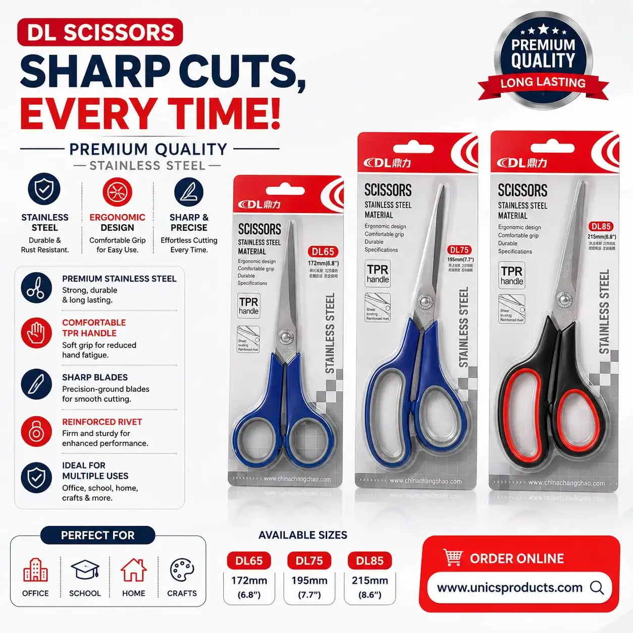 DL Stainless Steel Scissors
