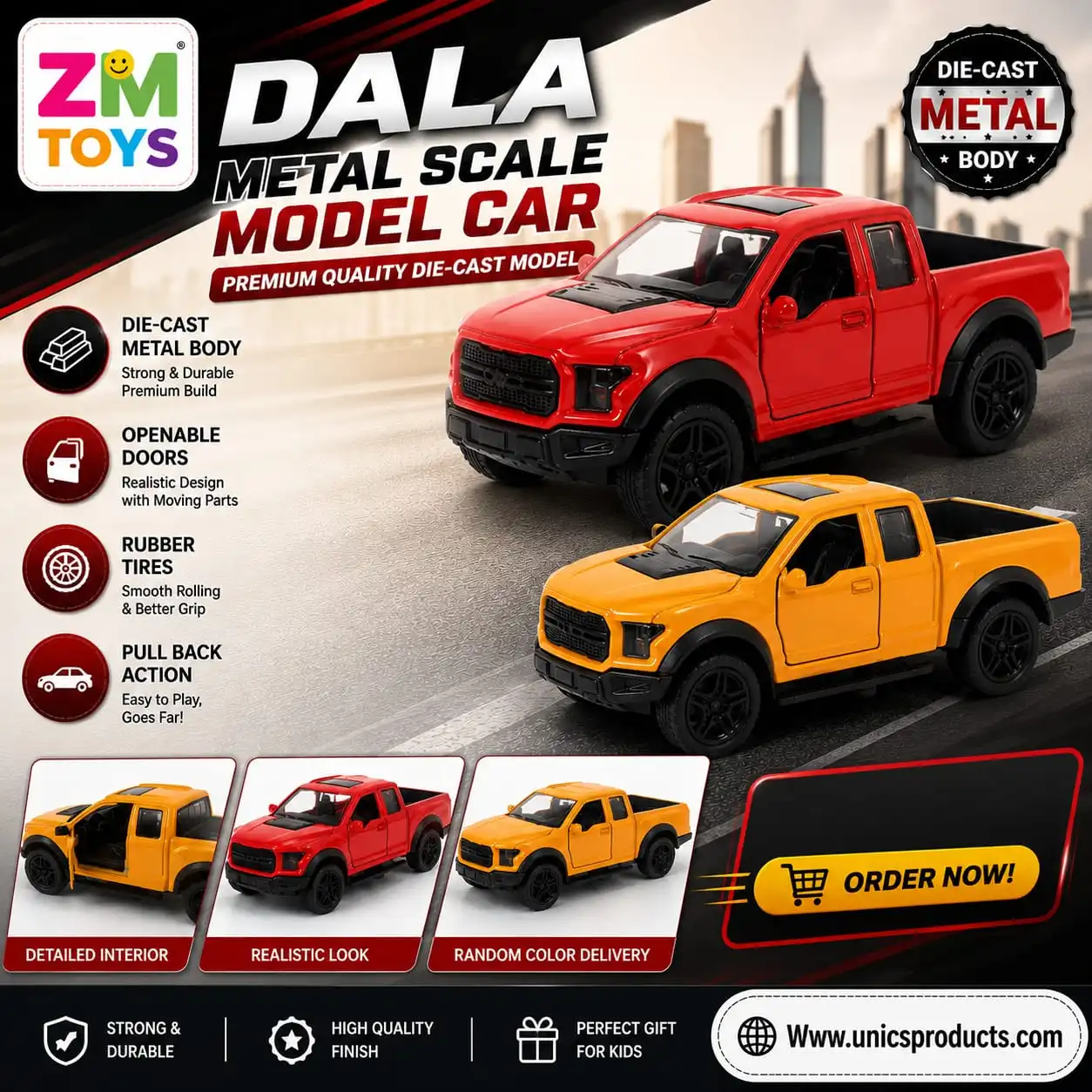 Dala Metal Scale Model Car