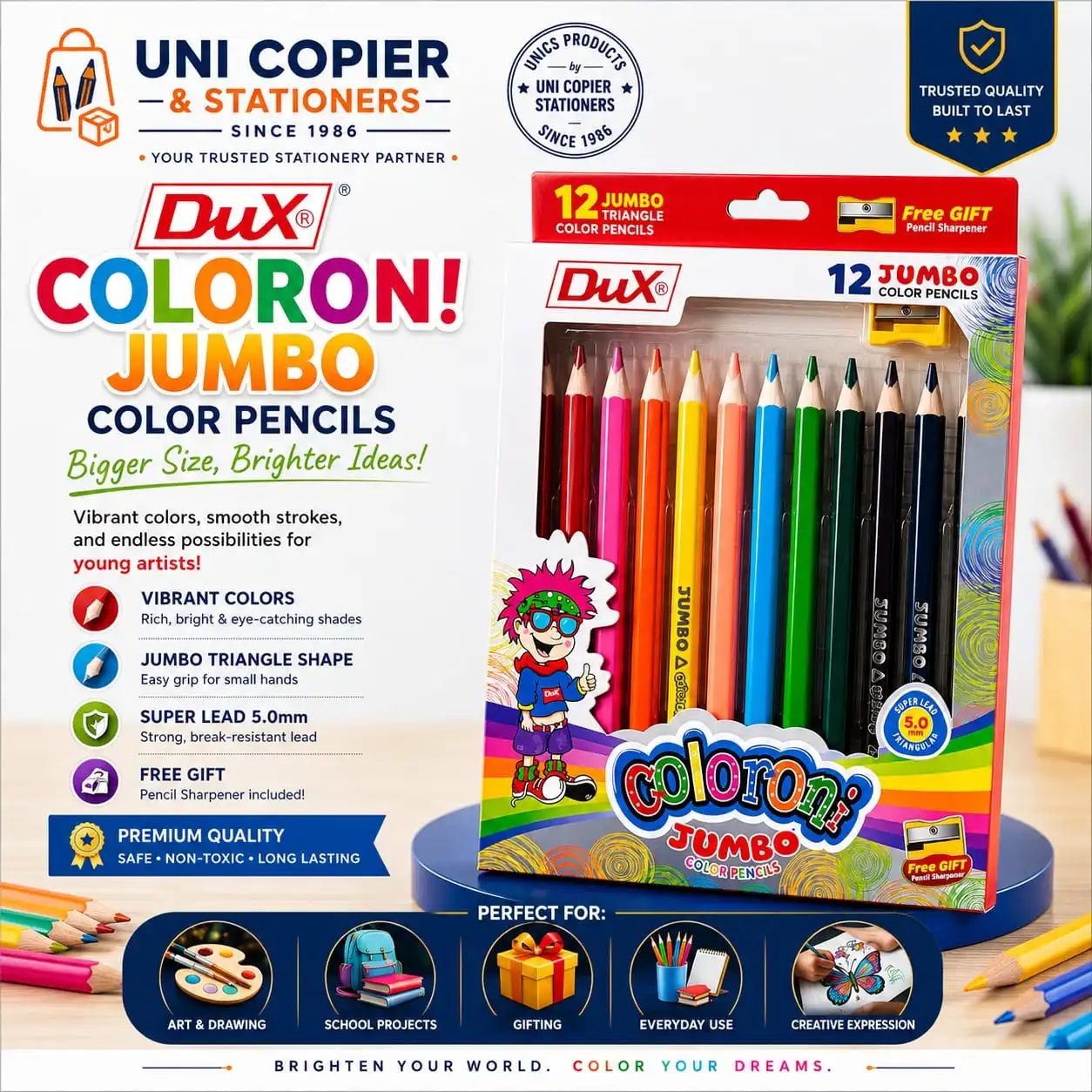 Dux Coloroni 12 Jumbo Color Pencils