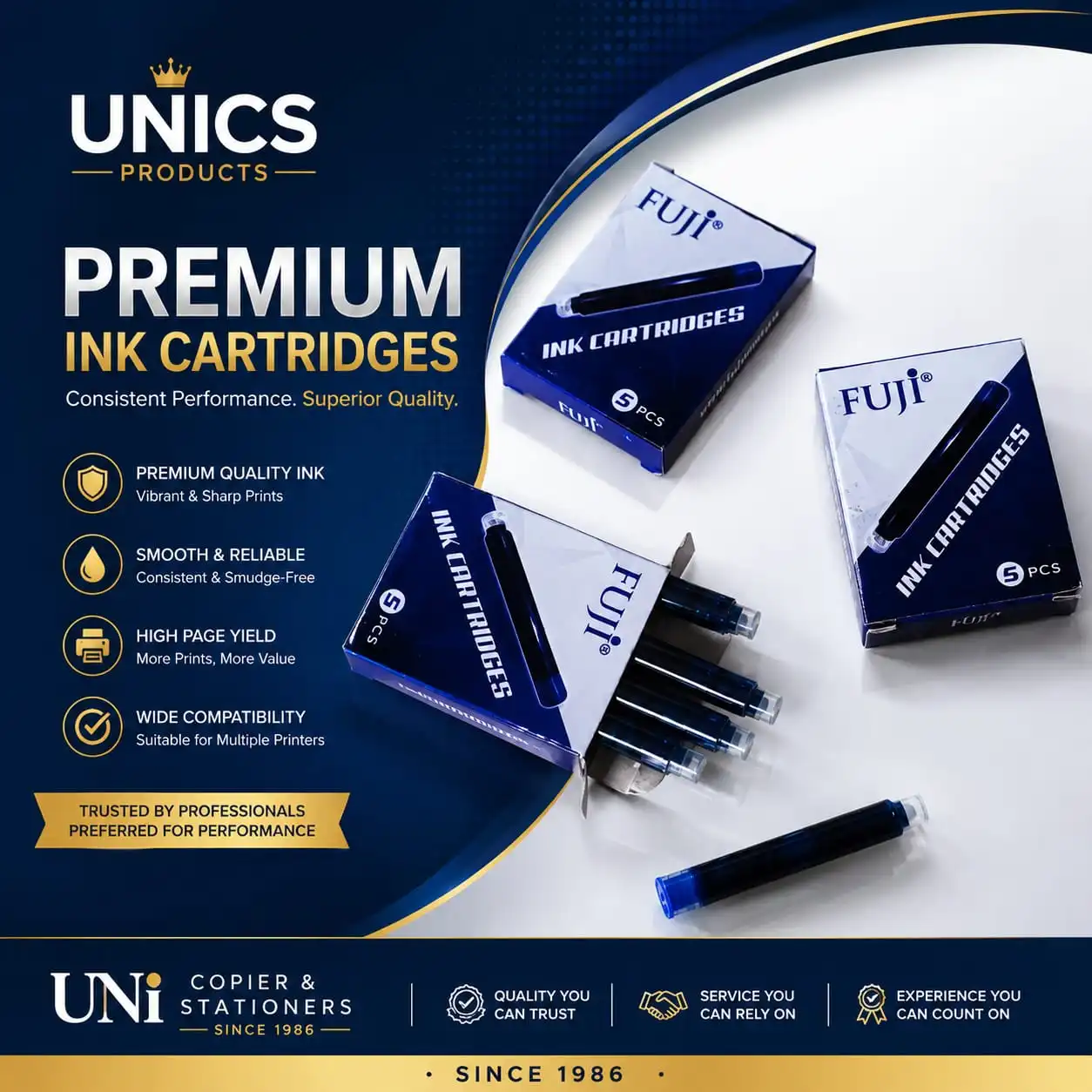 FUJI Ink Cartridges Refills - Pack of 5 Refills
