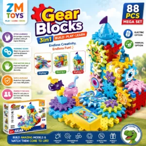Gear Blocks 88 PCS – Electric & Manual Option