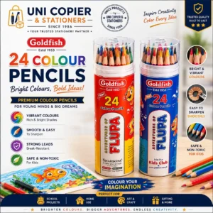 Premium Goldfish Colour Pencils - 24-Piece Pack