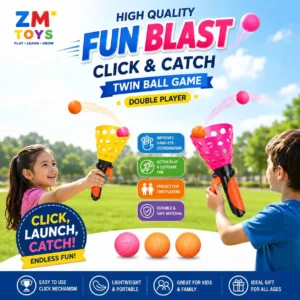 High Quality Fun Blast Click & Catch Twin Ball Game