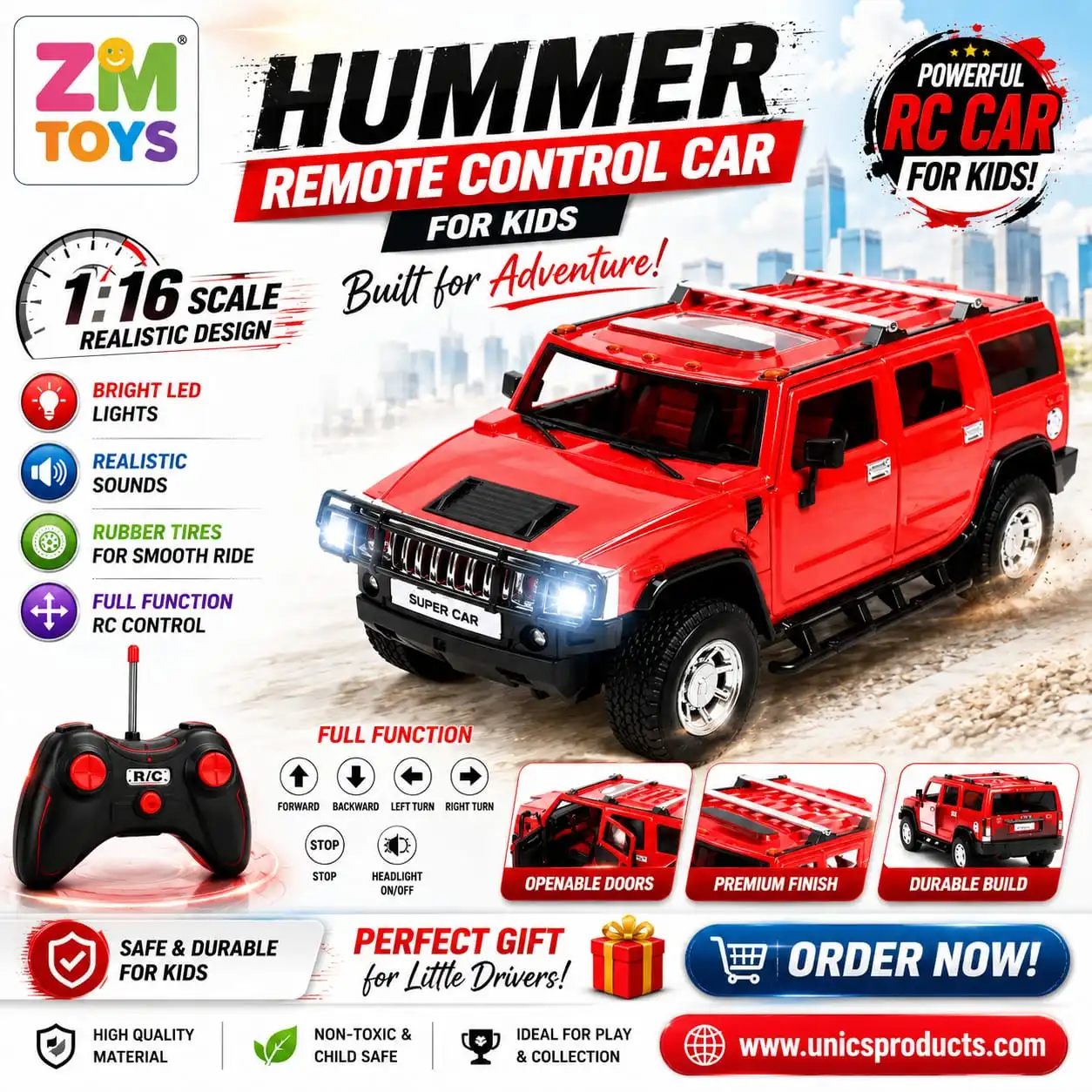 Hummer Remote Control Car For Kids