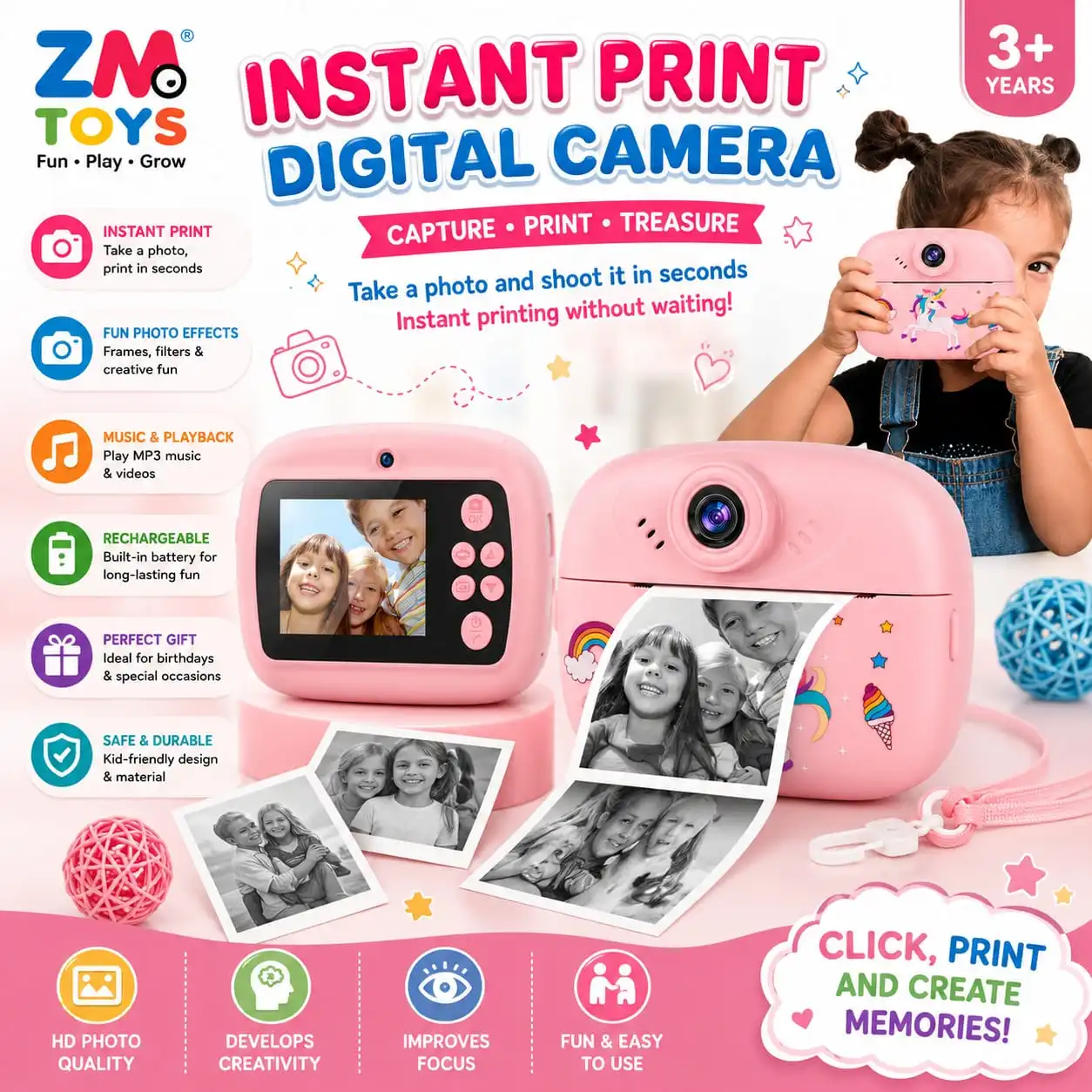 Instant Print Digital Camera