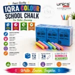Iqra Colour School Chalk - Pack of 12 boxes