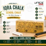 Iqra White School Chalk -  Pack of 12 boxes