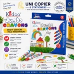Kidco Jumbo Crayons - 12 Bright Colours