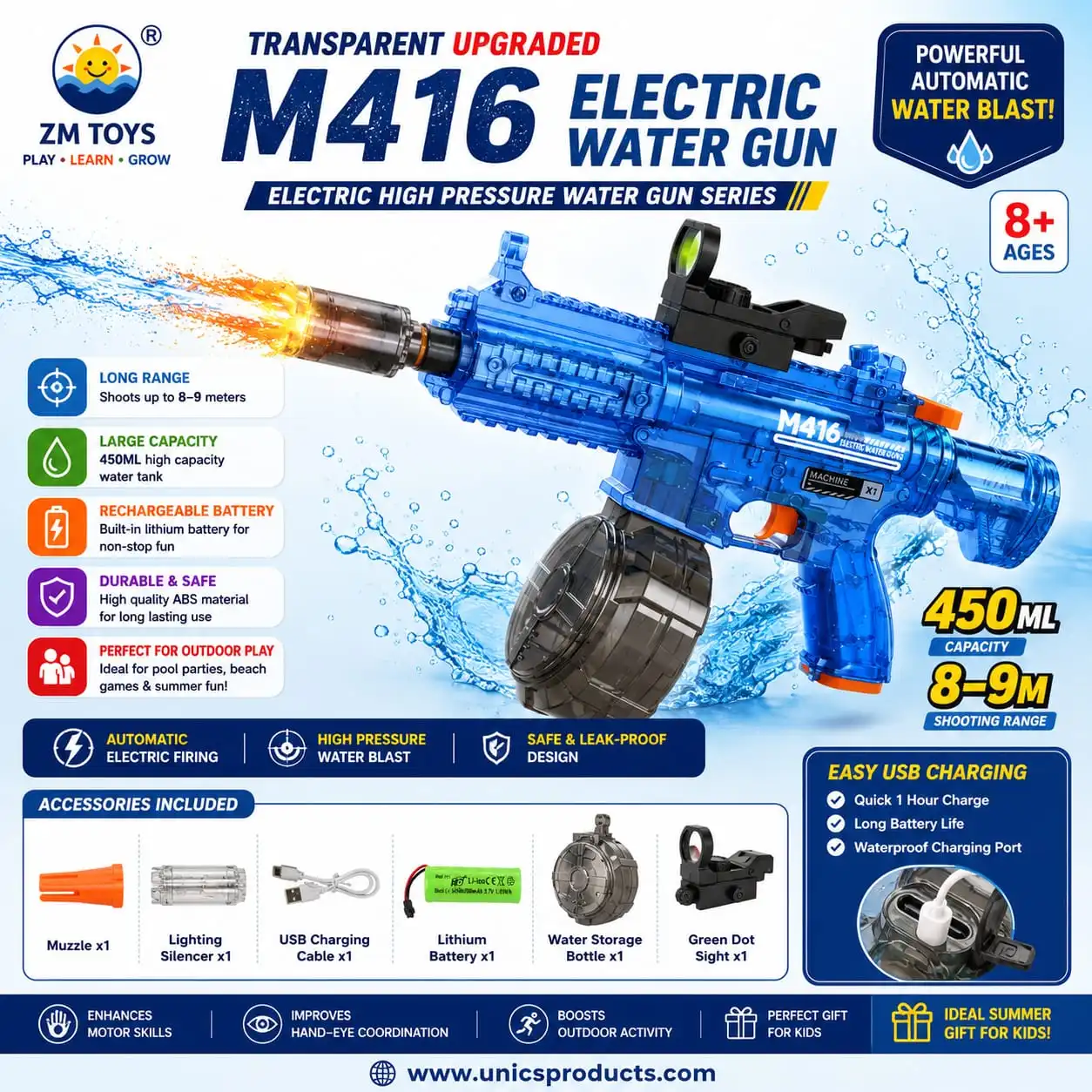 M416 Electric Water Gun