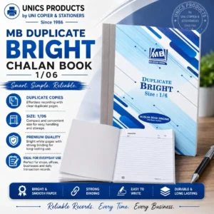 MB Duplicate Bright Chalan Book Size: 1/06