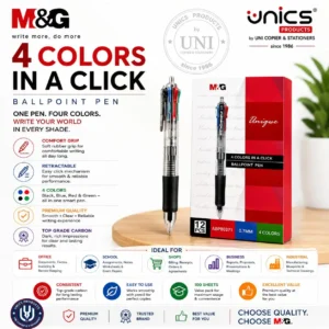 M&G 4 Colors In A Click Ballpoint Pen