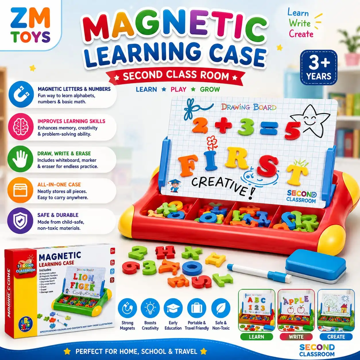 Magnetic Learning Case – Second Classroom
