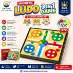 Magnetic Ludo 3 in 1 Game – Big Size