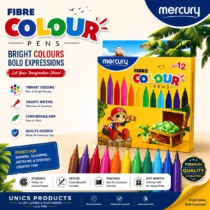 Mercury Fibre Colour Pens – Set of 12