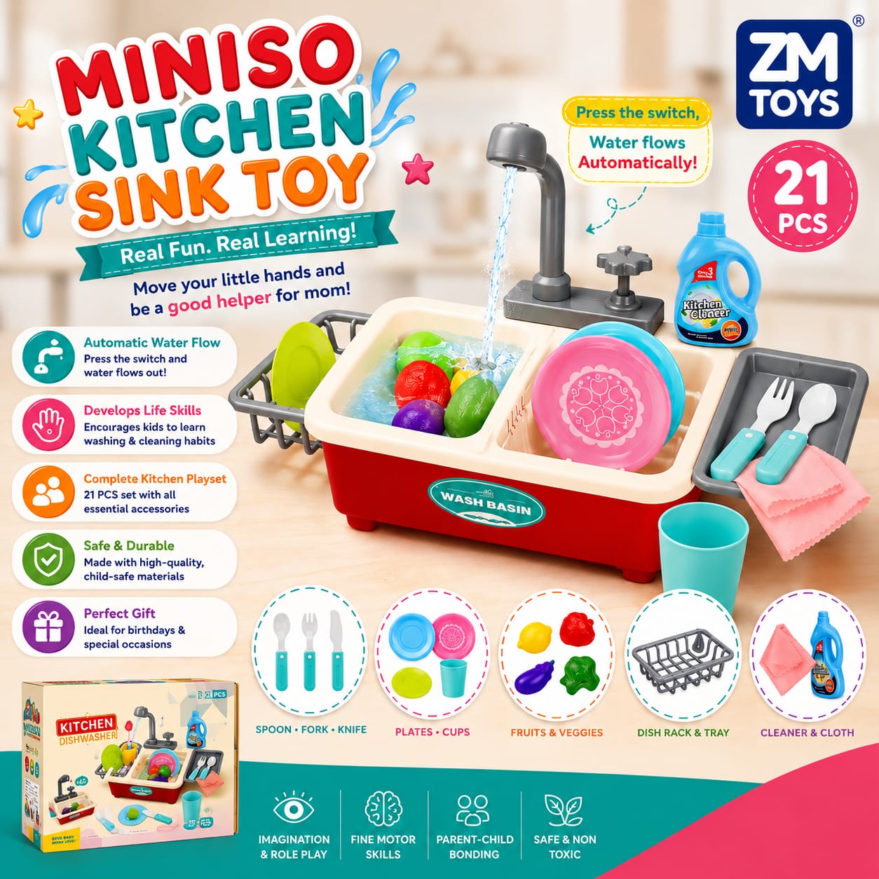 Miniso Kitchen Sink Toy