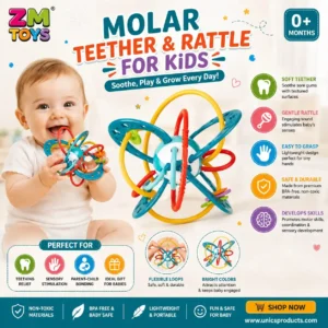 Molar Teether & Rattle For Kids