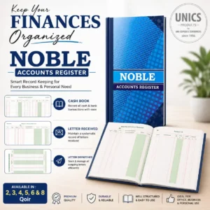 Finances Organized Noble Account Register