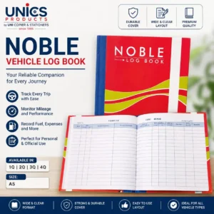 Noble Vehicle Log Book  A5