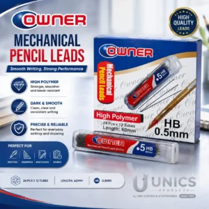 OWNER Mechanical Pencil Leads - 24 Leads per Tube