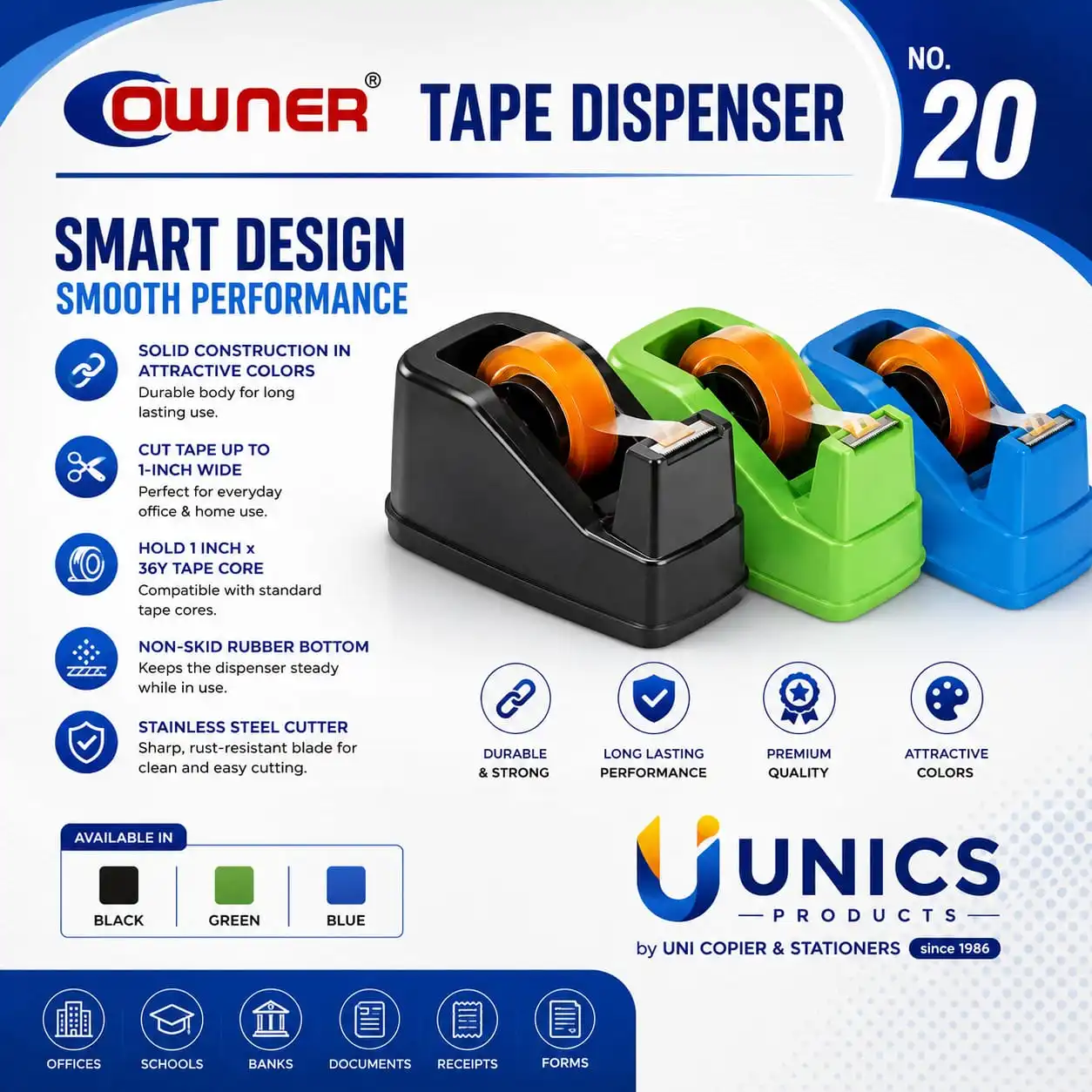 OWNER Tape Dispenser No. 20