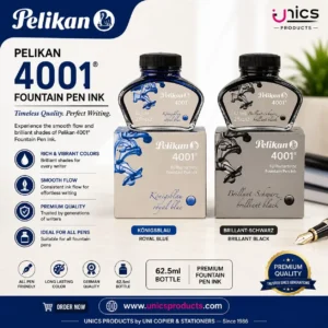 Pelikan 4001 Fountain Pen Ink – 62.5ml