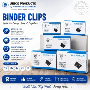 Premium Binder Clips - Pack of 12