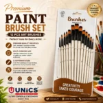 Premium Paint Brush Set – 12 PCS