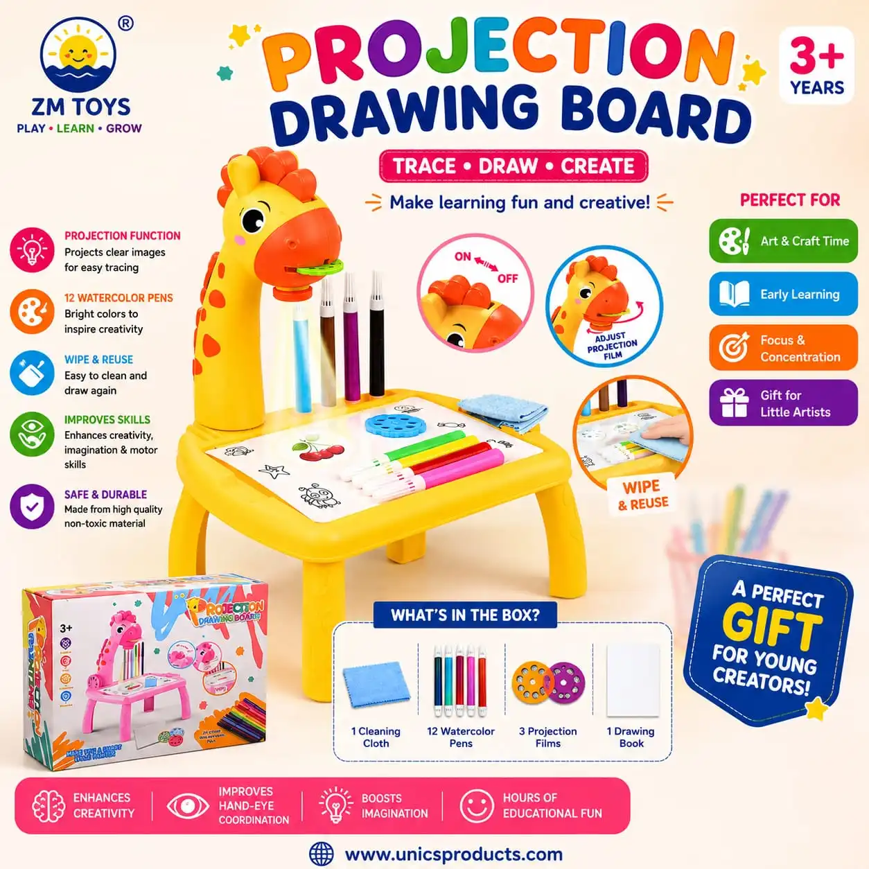 Projection Drawing Board for Kids