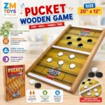 Wooden Pucket Game - Large 20" × 12" Edition