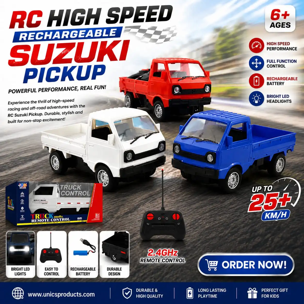 RC High Speed Rechargeable Suzuki Pickup